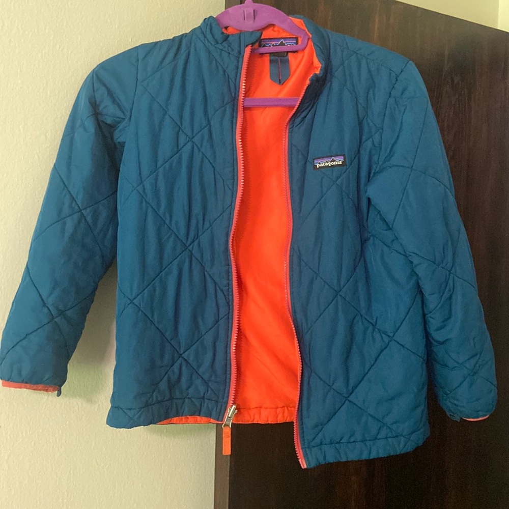 Patagonia Kids Puffer Jacket - Blue and Orange